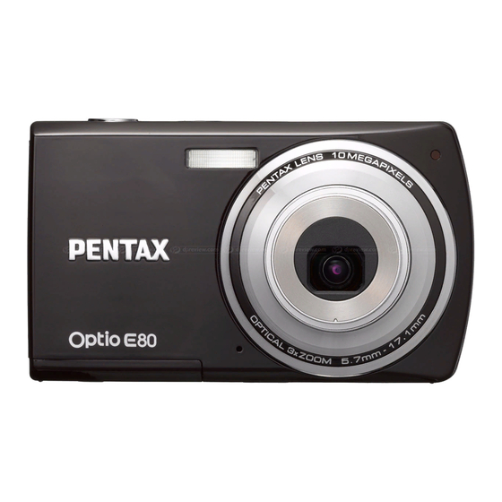 Pentax Optio E80 Bedienungsanleitung