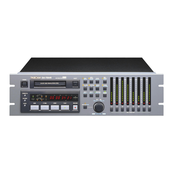 Tascam DA-78HR Benutzerhandbuch