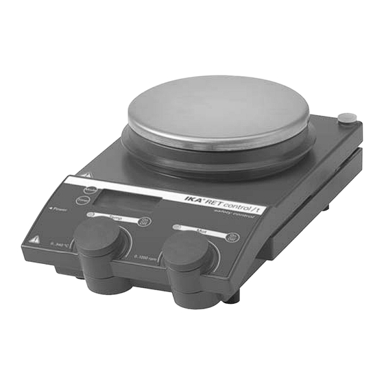 IKA RET control / t Betriebsanleitung