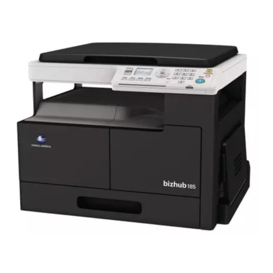 Konica Minolta bizhub 185 Bedienungsanleitung