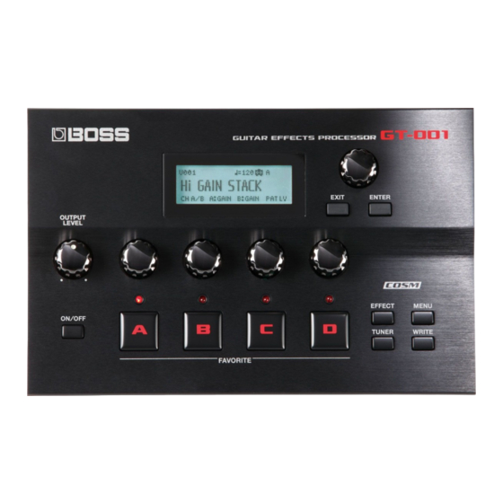 Boss GT-001 Handbücher