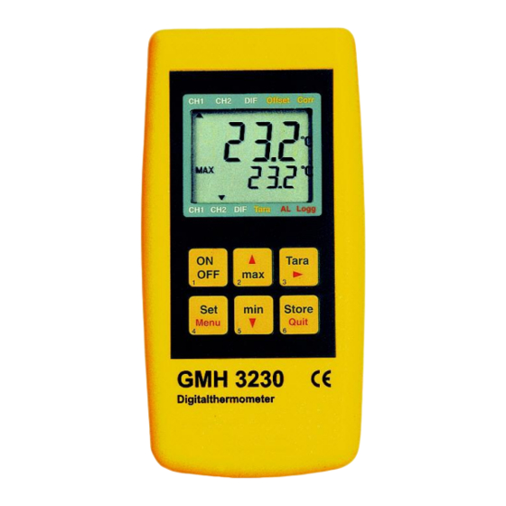 GREISINGER GMH 3230 Bedienungsanleitung