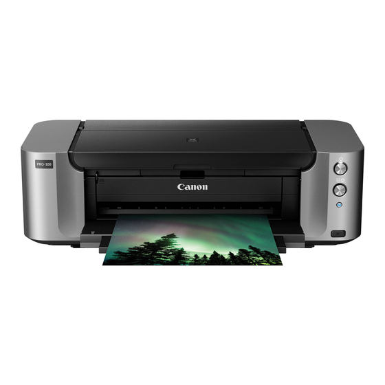 Canon Pixma Pro-100 series Inbetriebnahme