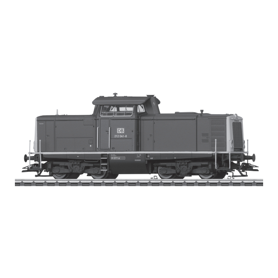 Märklin BR 212 Bedienungsanleitung