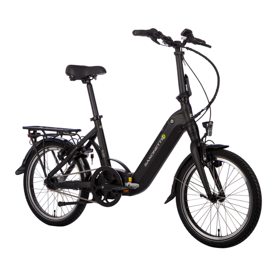 SFM SAXONETTE Compact Premium Plus Betriebsanleitung