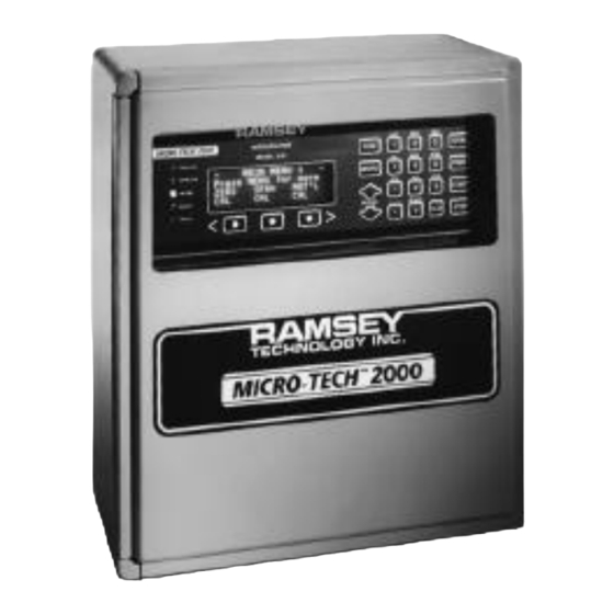 Ramsey MICRO-TECH 2102 Betriebsanleitung