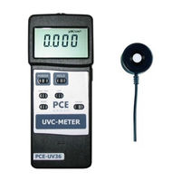 PCE Instruments PCE-UV36 Bedienungsanleitung