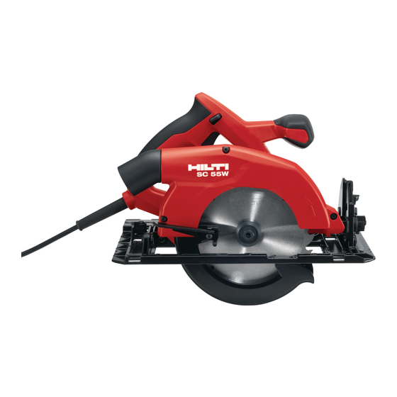 Hilti SC 55W Bedienungsanleitung