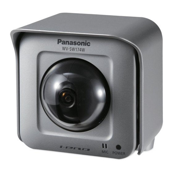 Panasonic WV-SW174WE Installationshandbuch
