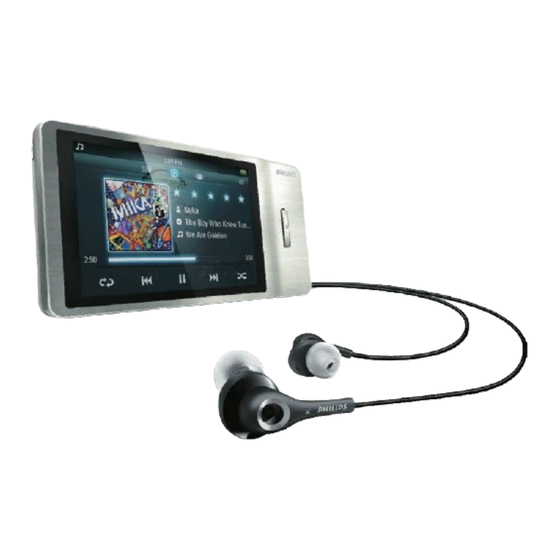 Philips GoGear MUSE SA2MUS08 Kurzanleitung