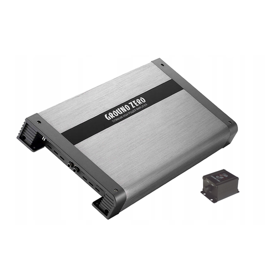 Ground Zero TITANIUM GZTA 1.800DX Bedienungsanleitung