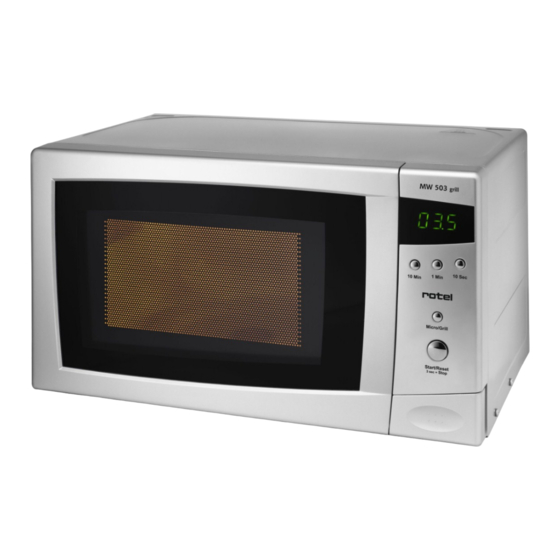 Rotel MW 503 grill Bedienungsanleitung
