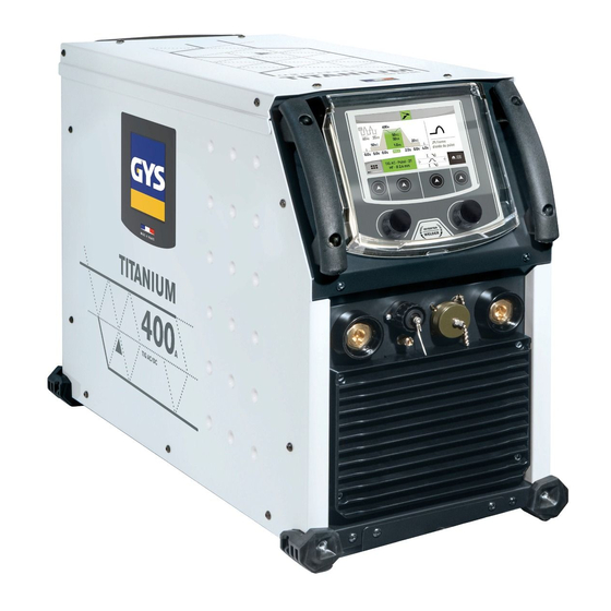 GYS TITANIUM 400 AC/DC Bedienungsanleitung