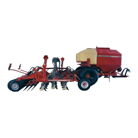 HORSCH 80670101 Betriebsanleitung