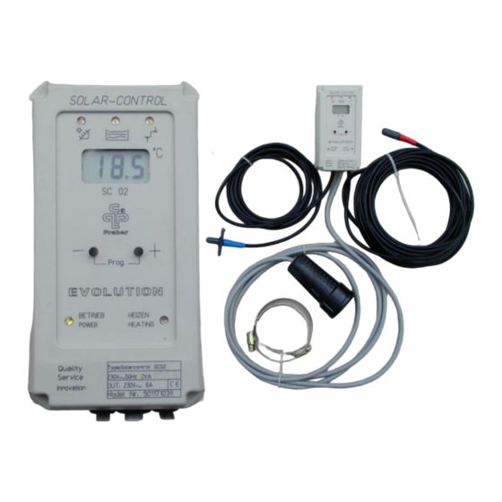 praher SOLAR CONTROL SC 02 Bedienungsanleitung