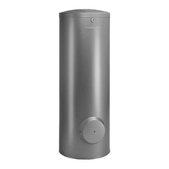 Viessmann Vitocell 300-B EVB Serviceanleitung Für Die Fachkraft