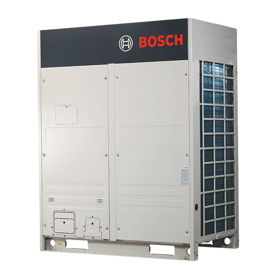 Bosch CLIMATE 5000 VRF RDCI8/25-3 Handbücher