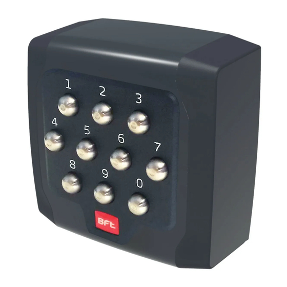 BFT Q.BO PAD Installations- Und Gebrauchsanleitung