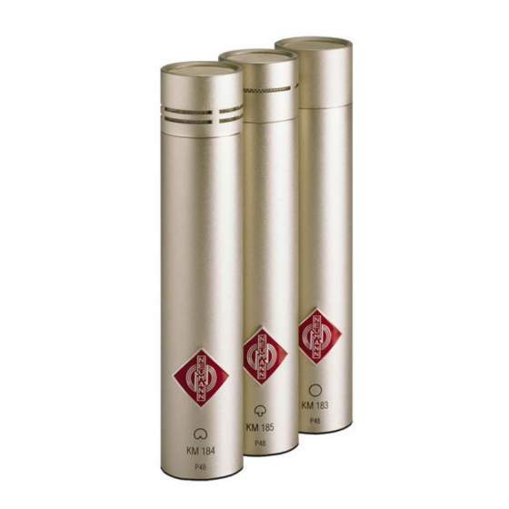 Neumann.Berlin KM 185 Bedienungsanleitung