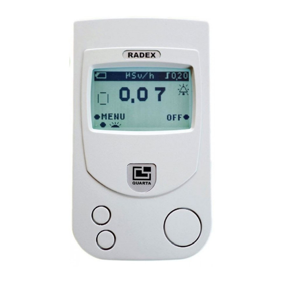 RADEX RD1503+ Bedienungsanleitung