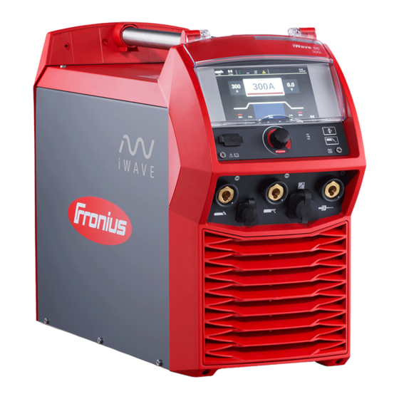 Fronius iWave 300i DC Bedienungsanleitung