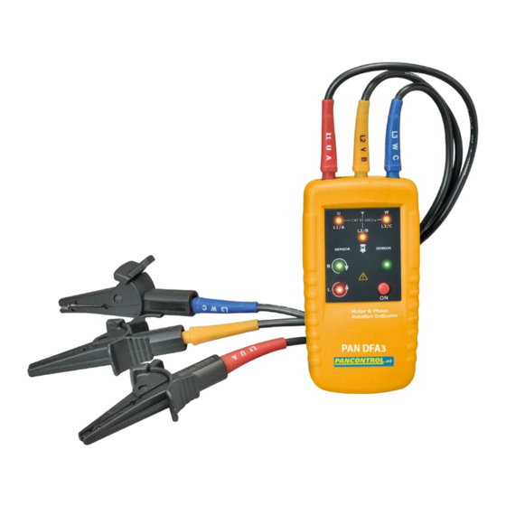 PANCONTROL PAN DFA3 Bedienungsanleitung