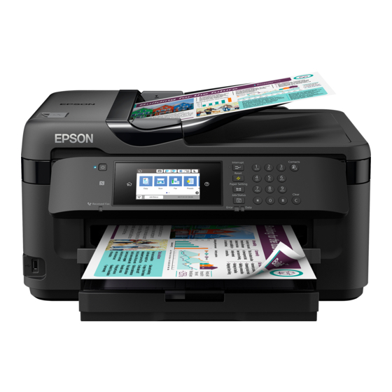 Epson WF-7720 serie Erste Schritte