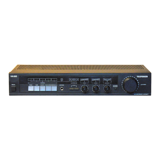 Telefunken HA 660 Serviceanleitung
