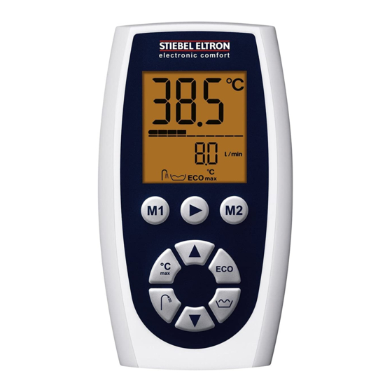 STIEBEL ELTRON FFB 1 SL electronic comfort Bedienung Und Installation