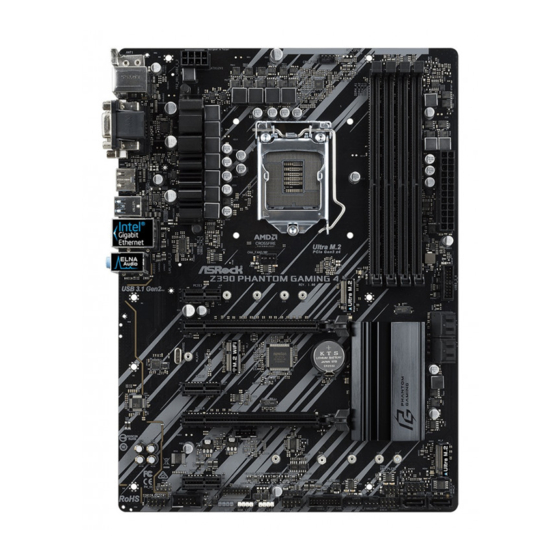 ASROCK Z390 Phantom Gaming 4 Bedienungsanleitung