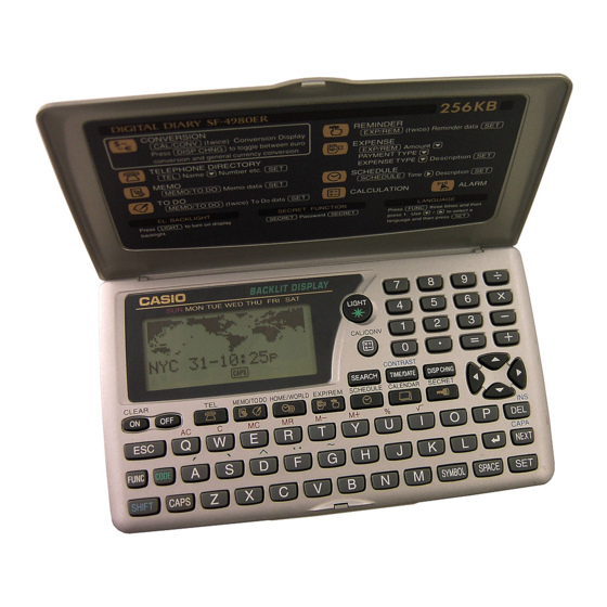 Casio SF-4900ER Bedienungsanleitung