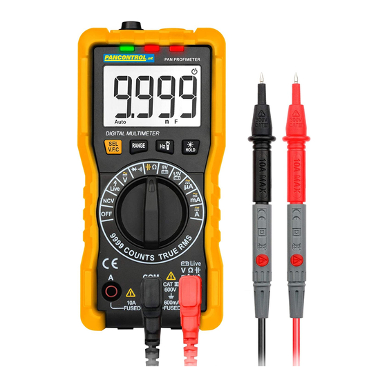 PANCONTROL PAN Profimeter Bedienungsanleitung