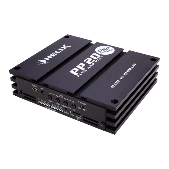 HELIX PP20 DSP Bedienungsanleitung