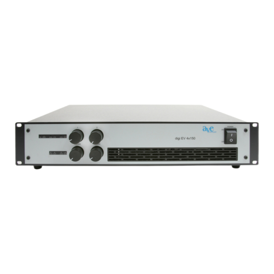 AVE digi EV 4x150 Bedienungsanleitung