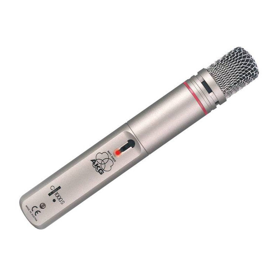 AKG C 1000 S Bedienungshinweise
