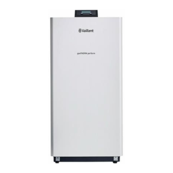 Vaillant geoTHERM Perform VWS 260/3 S1 Betriebsanleitung