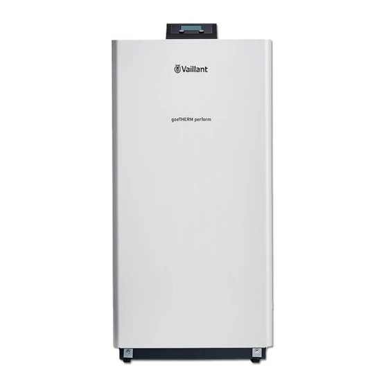 Vaillant geoTHERM Perform VWS 260/3 S1 Installations- Und Wartungsanleitung