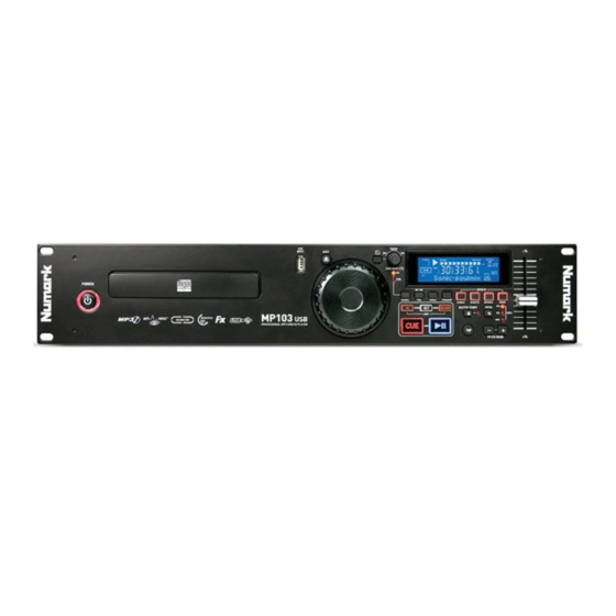 Numark MP103 USB Kurzanleitung