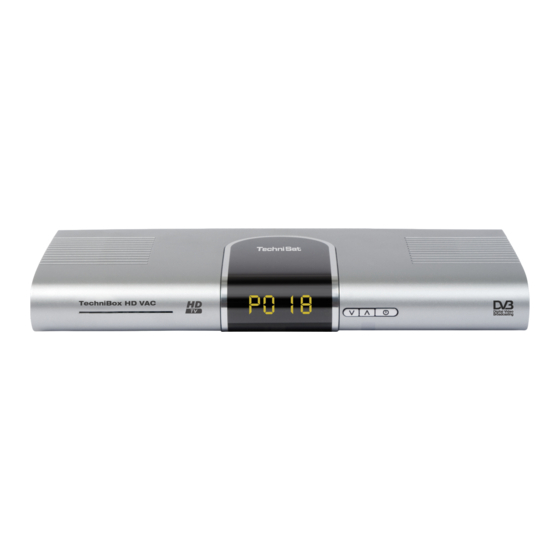 TechniSat TechniBox HD VAC Bedienungsanleitung