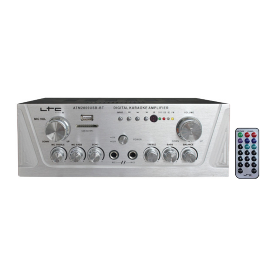 LTC Audio ATM2000USB-BT Bedienungsanleitung