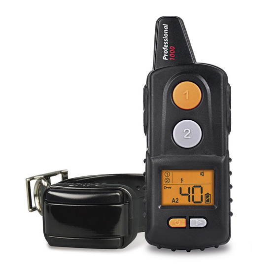 Dog trace d-control professional 1000 mini Bedienungsanleitung