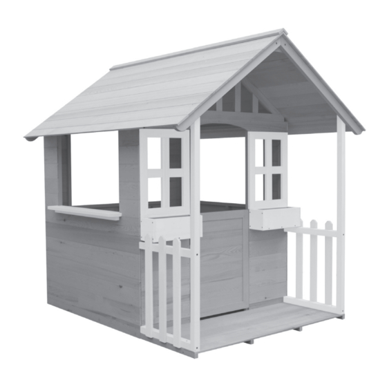 TP Wooden Cubby House with Veranda TP386 Montageanleitung