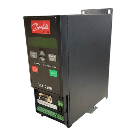 Danfoss VLT 2800-series Einleitung