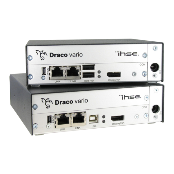 Ihse Draco vario Display Port Benutzerhandbuch