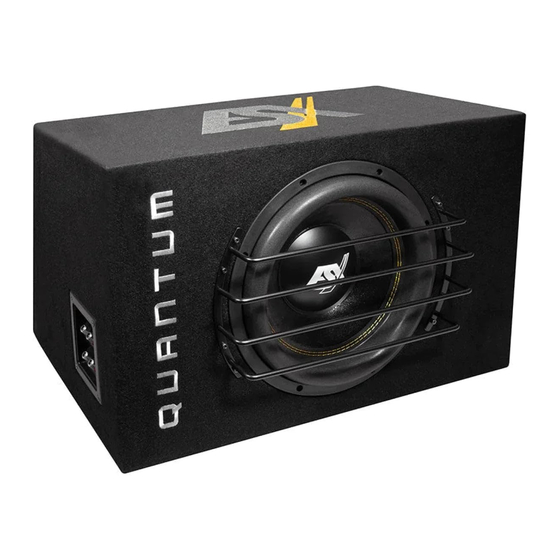 ESX QUANTUM QXB12 Kurzanleitung