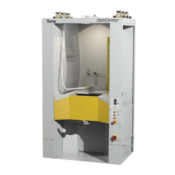 Gema OptiCenter OC04 Betriebsanleitung Und Ersatzteilliste
