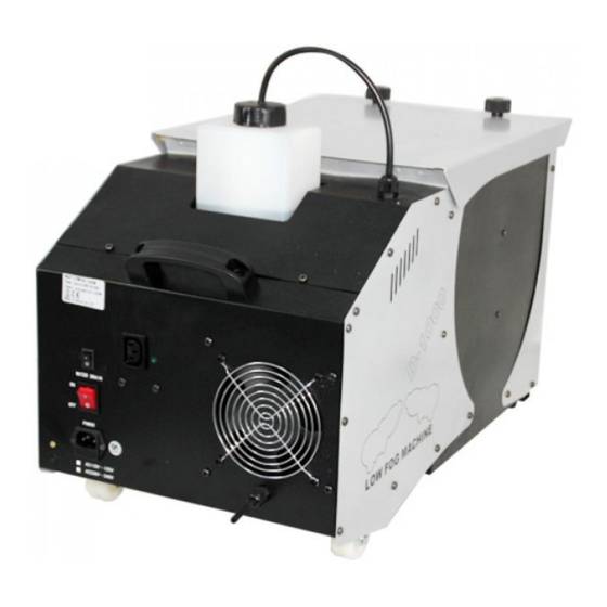 IBIZA LIGHT LOWFOG-1500W Bedienungsanleitung