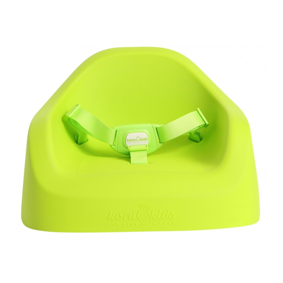 Koru Kids TODDLER BOOSTER Gebrauchsanweisung
