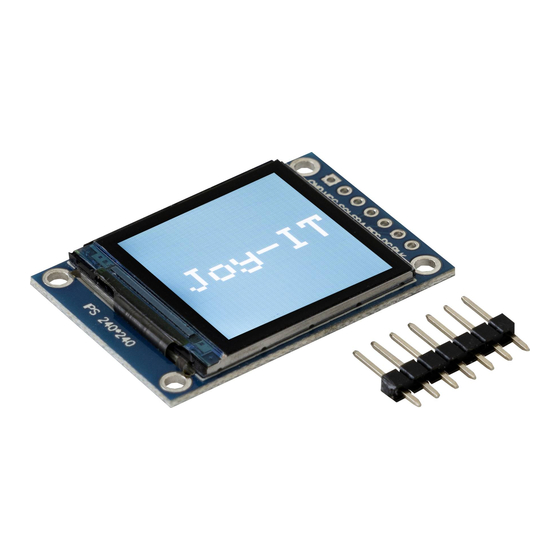 Joy-it SBC-LCD01 Anleitung