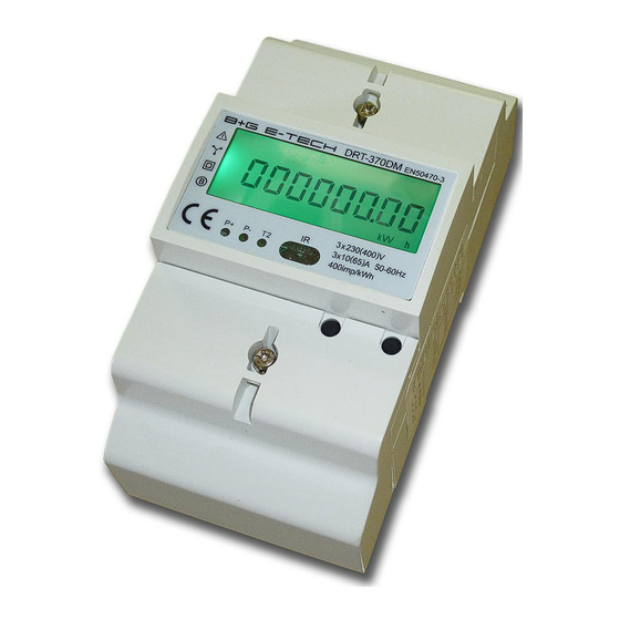 B+G E-Tech DRT370DM Benutzerhandbuch